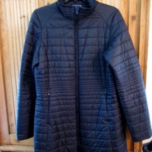 Patagonia insulated long jacket EUC black L